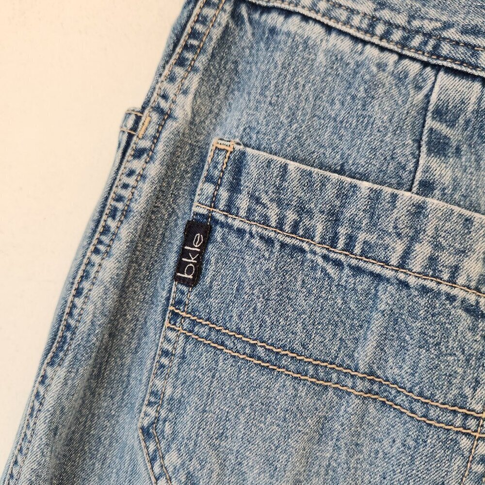 VTG BKE Buckle Y2K 90s Denim Jean Maxi Skirt Side Slits Women's 27 - Picture 6 of 10